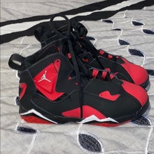 Gently used Red and black Jordan’s